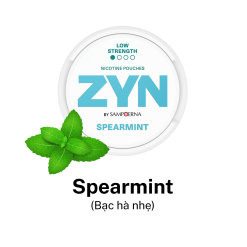 ZYN Spearmint Low( vị bạc hà nhẹ)-1.5mg